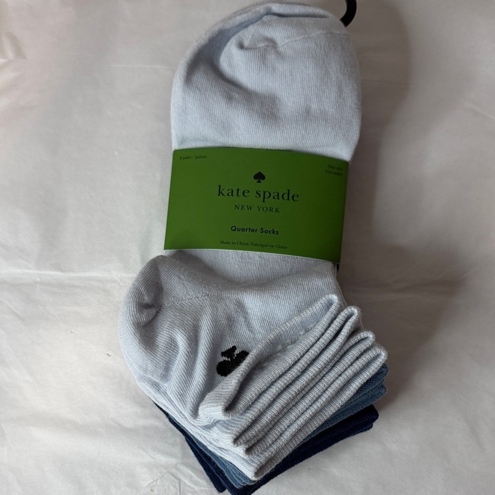 Kate Spade socks blue 6 pairs